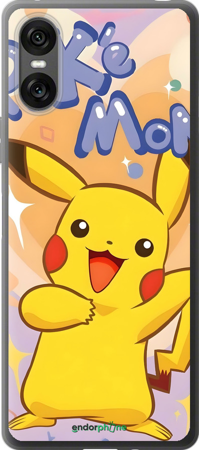 Силиконовый чехол Пикачу для Sony Xperia 10 VI - 6383u-3976 изображение 