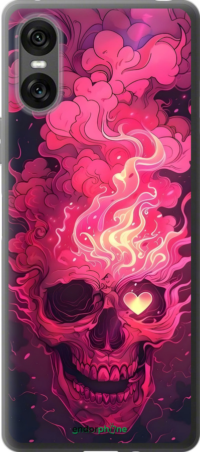 Силиконовый чехол Череп арт для Sony Xperia 10 VI - 6385u-3976 изображение 