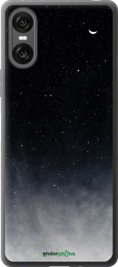 Силіконовий чехол Голубые облака, Голубая луна для Sony Xperia 10 VI - 6396u-3976 изображение 