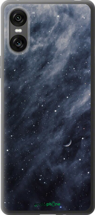 Силиконовый чехол Голубые облака, Голубая луна для Sony Xperia 10 VI - 6398u-3976 изображение 