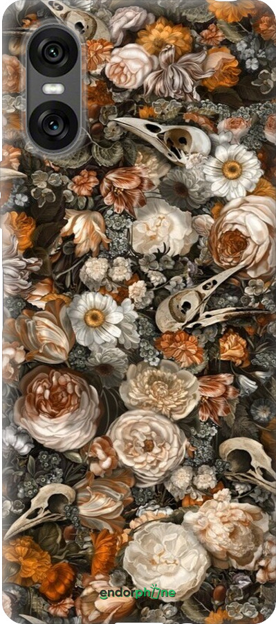 Силіконовий чехол У стилі бароко-похмурий для Sony Xperia 10 VI - 6404u-3976 изображение 