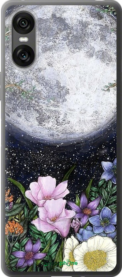 Силиконовый чехол Полночь в саду II для Sony Xperia 10 VI - 6424u-3976 изображение 