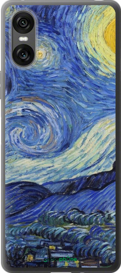 Силиконовый чехол «Звездная ночь» Винсента Ван Гога для Sony Xperia 10 VI - 6433u-3976 изображение 
