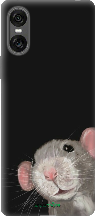Силиконовый чехол The Peeking Rat для Sony Xperia 10 VI - 6442u-3976 изображение 