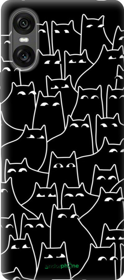 Силіконовий чехол Із зображенням кішок для Sony Xperia 10 VI - 6470u-3976 изображение 