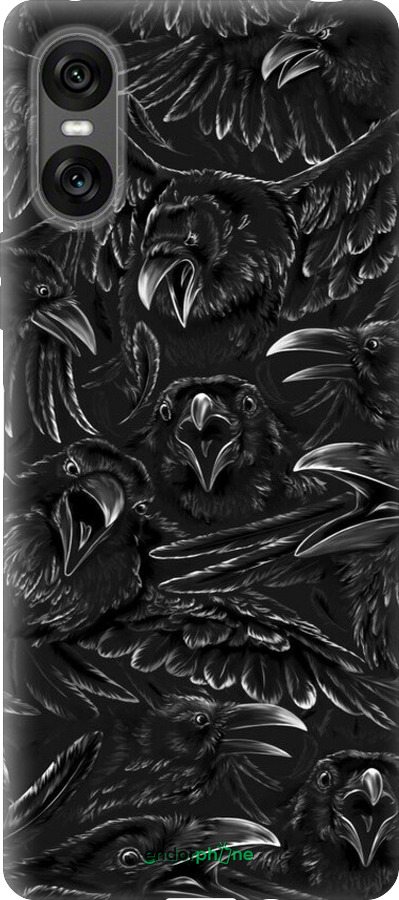 Силиконовый чехол Воронья ярость для Sony Xperia 10 VI - 6474u-3976 изображение 