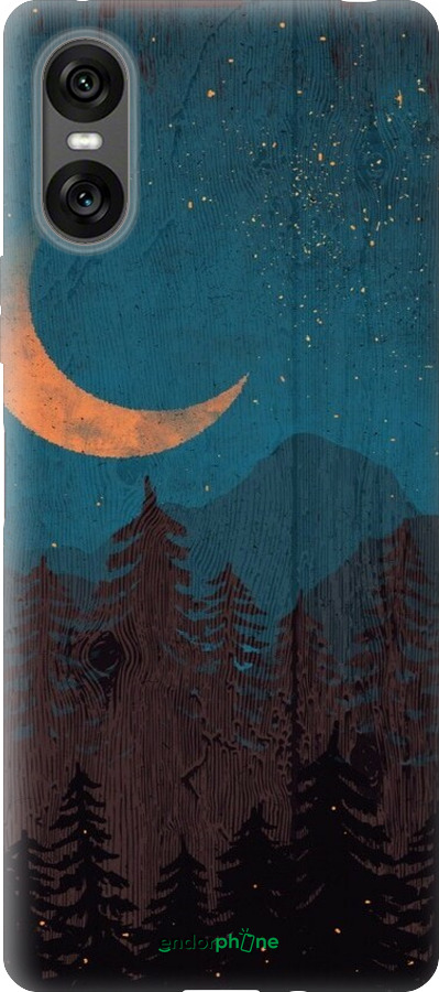 Силиконовый чехол Звездный лес для Sony Xperia 10 VI - 6480u-3976 изображение 