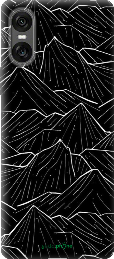 Силіконовий чехол Із зображенням Темних гір для Sony Xperia 10 VI - 6489u-3976 изображение 