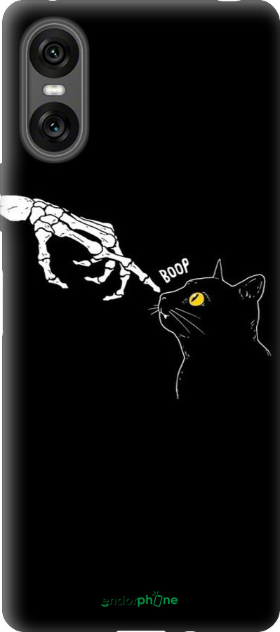 Силиконовый чехол Кошка для Sony Xperia 10 VI - 6505u-3976 изображение 