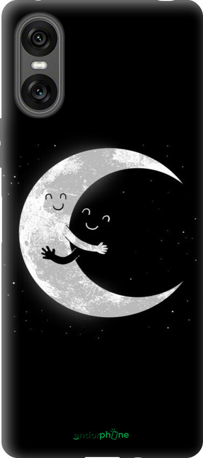 Силиконовый чехол Лунные объятия для Sony Xperia 10 VI - 6508u-3976 изображение 