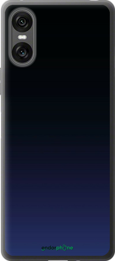 Силиконовый чехол Градиент в тёмно - синем стиле для Sony Xperia 10 VI - 6542u-3976 изображение 