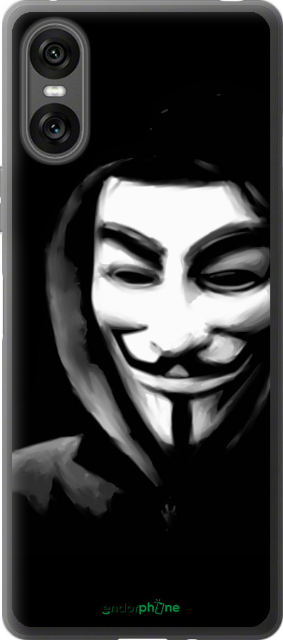 Силиконовый чехол Анонимус для Sony Xperia 10 VI - 832u-3976 изображение 