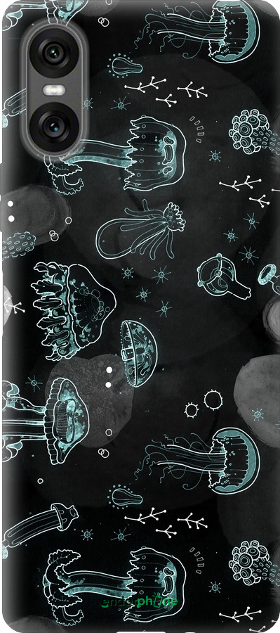 Силиконовый чехол Медузы для Sony Xperia 10 VI - 906u-3976 изображение 