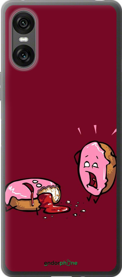 Силиконовый чехол Печенье для Sony Xperia 10 VI - 911u-3976 изображение 
