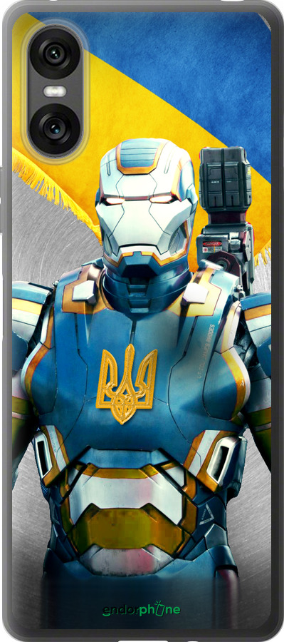 Силиконовый чехол Украинский киборг для Sony Xperia 10 VI - 980u-3976 изображение 