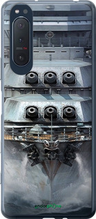 2D пластиковый чехол Линкор, world of tanks, wargaming, военный корабль для Sony Xperia 5 II - 6453t-2258 изображение 