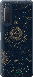 2D пластиковий чехол Celestial Harmony: Sun & Moon Gold Mystic Pattern для Sony Xperia 5 II - 6778t-2258 изображение 