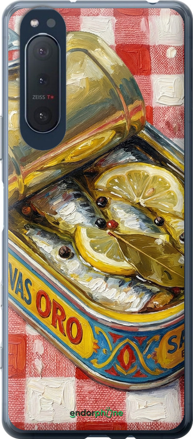 2D пластиковый чехол Vintage Sardine Tin Phone для Sony Xperia 5 II - 6772t-2258 изображение 
