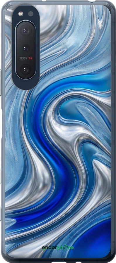 2D пластиковий чехол Liquid Chrome для Sony Xperia 5 II - 6781t-2258 изображение 