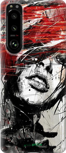 Силиконовый чехол Лицо девушки для Sony Xperia 5 III - 1162u-2580 изображение 