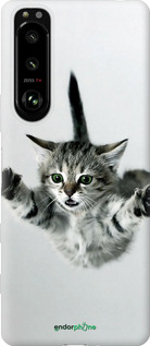 Силиконовый чехол Летящий котёнок для Sony Xperia 5 III - 2322u-2580 изображение 