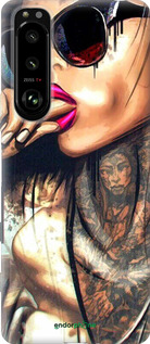 Силіконовий чехол Дівчина в тату для Sony Xperia 5 III - 4001u-2580 изображение 
