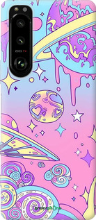 Силиконовый чехол Розовая галактика для Sony Xperia 5 III - 4146u-2580 изображение 