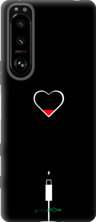 Силиконовый чехол Подзарядка сердца для Sony Xperia 5 III - 4274u-2580 изображение 