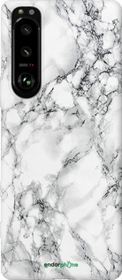 Силіконовий чехол Мармур білий для Sony Xperia 5 III - 4480u-2580 изображение 