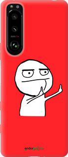 Силиконовый чехол Мем для Sony Xperia 5 III - 4578u-2580 изображение 