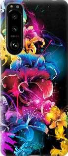 Силиконовый чехол Абстрактные цветы для Sony Xperia 5 III - 511u-2580 изображение 