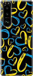 Силіконовий чехол Серця UA  для Sony Xperia 5 III - 5292u-2580 изображение 