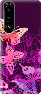 Силиконовый чехол Бабочки v2 для Sony Xperia 5 III - 5475u-2580 изображение 