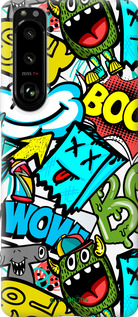 Силиконовый чехол Стикеры v4 для Sony Xperia 5 III - 5508u-2580 изображение 