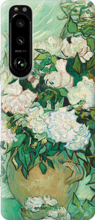 Силіконовий чехол Вінсент Ван Гог. Ваза з трояндами для Sony Xperia 5 III - 5543u-2580 изображение 