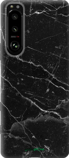 Силиконовый чехол Черный мрамор v2 для Sony Xperia 5 III - 5568u-2580 изображение 