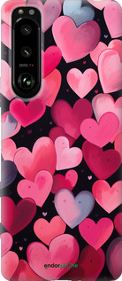 Силиконовый чехол Сердечки 4 для Sony Xperia 5 III - 5662u-2580 изображение 