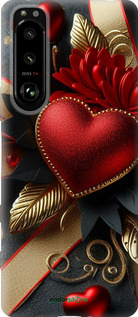 Силиконовый чехол Сердечки v2 для Sony Xperia 5 III - 5832u-2580 изображение 