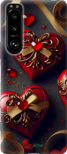 Силиконовый чехол Сердечки v4 для Sony Xperia 5 III - 5834u-2580 изображение 