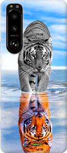 Силиконовый чехол Тигр для Sony Xperia 5 III - 6016u-2580 изображение 