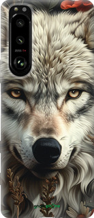 Силиконовый чехол Волчий взгляд для Sony Xperia 5 III - 6066u-2580 изображение 