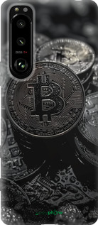 Силиконовый чехол Black Bitcoin для Sony Xperia 5 III - 6090u-2580 изображение 