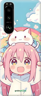 Силиконовый чехол Девочка аниме радуга для Sony Xperia 5 III - 6304u-2580 изображение 