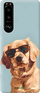 Силиконовый чехол Пес в очках для Sony Xperia 5 III - 6381u-2580 изображение 