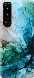 Силиконовый чехол С красочной абстрактной картиной Соленые берега для Sony Xperia 5 III - 6405u-2580 изображение 