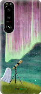 Силиконовый чехол Привидение и звезды для Sony Xperia 5 III - 6443u-2580 изображение 