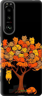 Силиконовый чехол Дерево и котики для Sony Xperia 5 III - 6516u-2580 изображение 