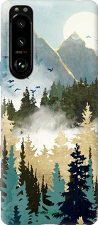 Силиконовый чехол С изображением лесного пейзажа для Sony Xperia 5 III - 6548u-2580 изображение 