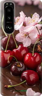 Силиконовый чехол Вишня в шоколаде для Sony Xperia 5 III - 6698u-2580 изображение 