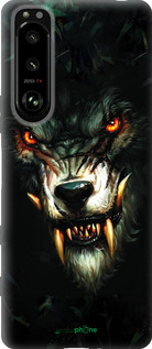 Силиконовый чехол Дьявольский волк для Sony Xperia 5 III - 833u-2580 изображение 